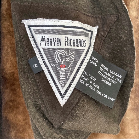 Marvin Richards Suede Coat Fur Lined (faux fur). Fabulous! - Picture 4 of 4